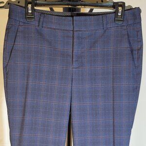 BANANA REPUBLIC Blue Plaid Trousers